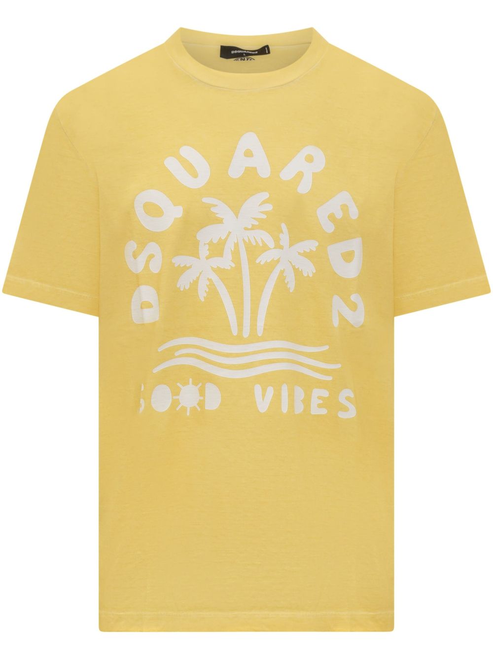 DSQUARED2 Good Vibes T恤 - 黄色