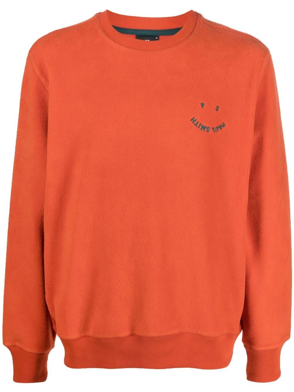 PS Paul Smith logo细节刺绣毛衣 - 橘色