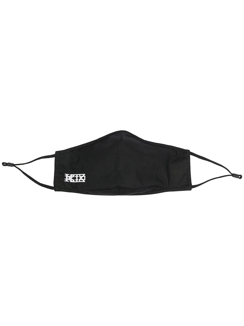 KTZ logo印花口罩 - 黑色