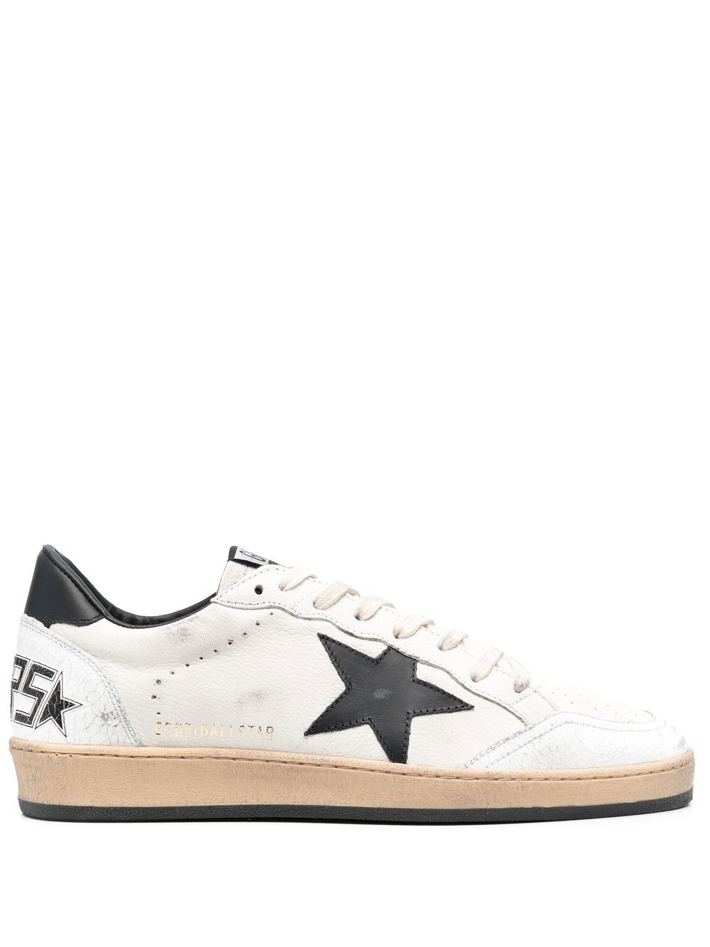 Golden Goose Ball-Star 皮质低帮运动鞋 - 白色