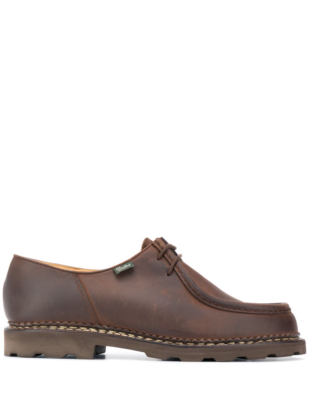 Paraboot Michael Marche 皮质平底鞋 - 褐色