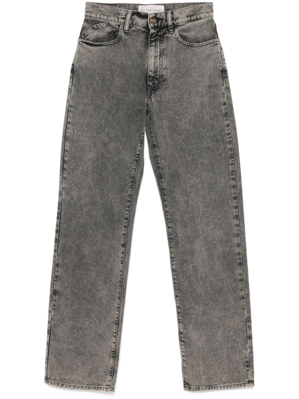 Philippe Model Paris 直筒牛仔裤 - 灰色