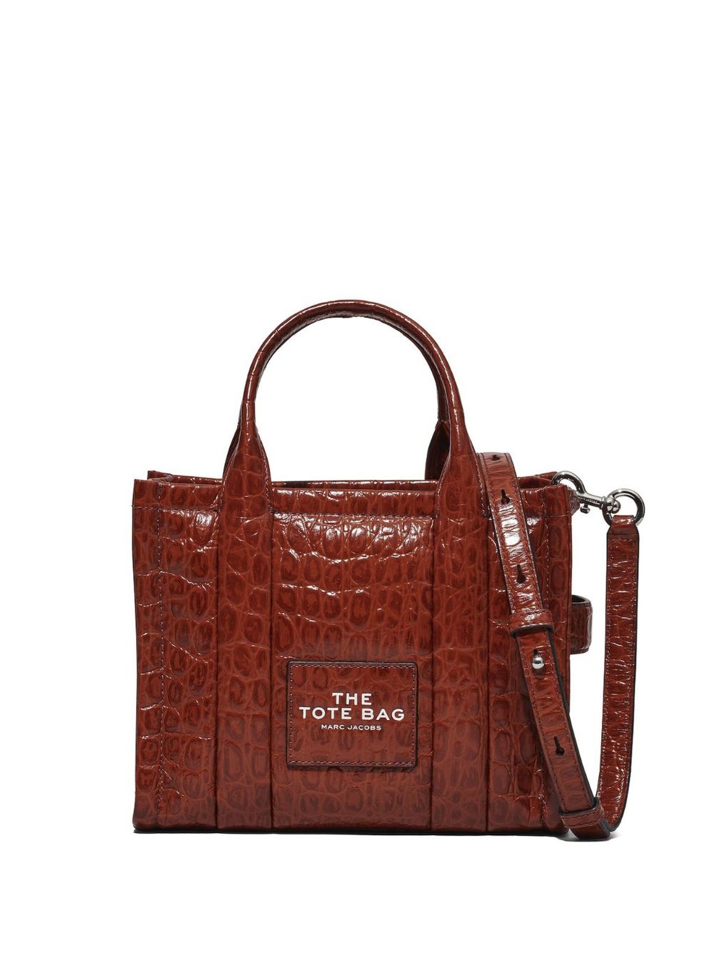 Marc Jacobs The Croc-Embossed Tote 小号托特包 - 红色