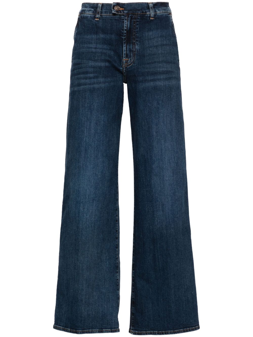 7 For All Mankind Tailored Lotta 阔腿牛仔裤 - 蓝色