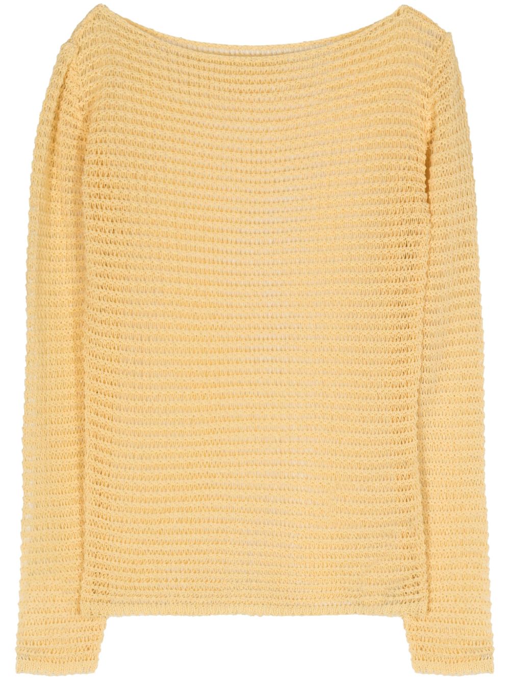 Paloma Wool Taxi 镂空针织毛衣 - 黄色