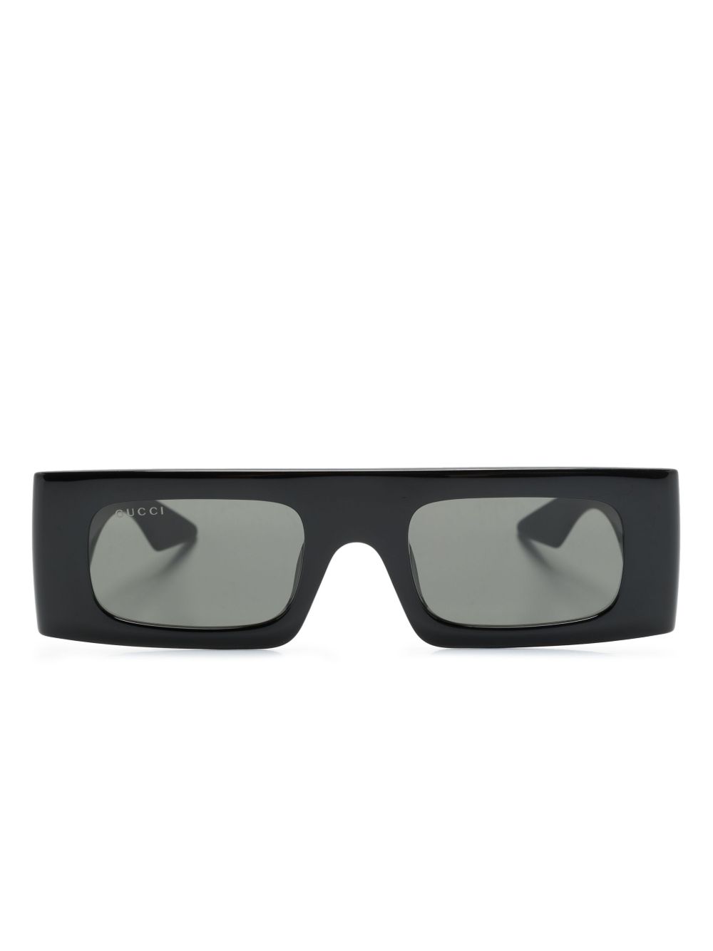 Gucci Eyewear GG 长方框太阳眼镜 - 黑色