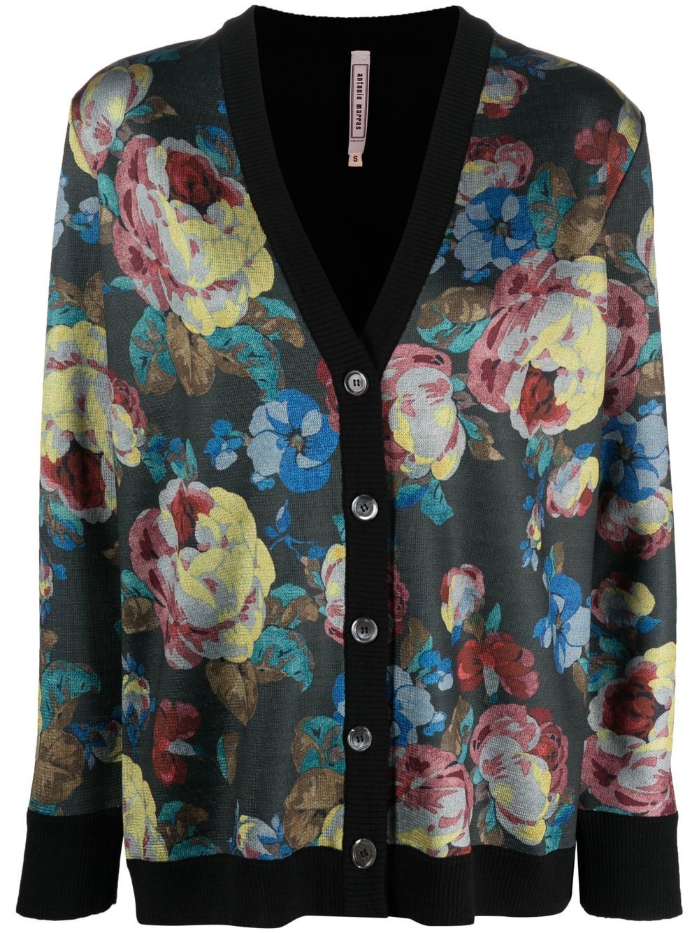 Antonio Marras Weste 花卉针织开衫 - 绿色