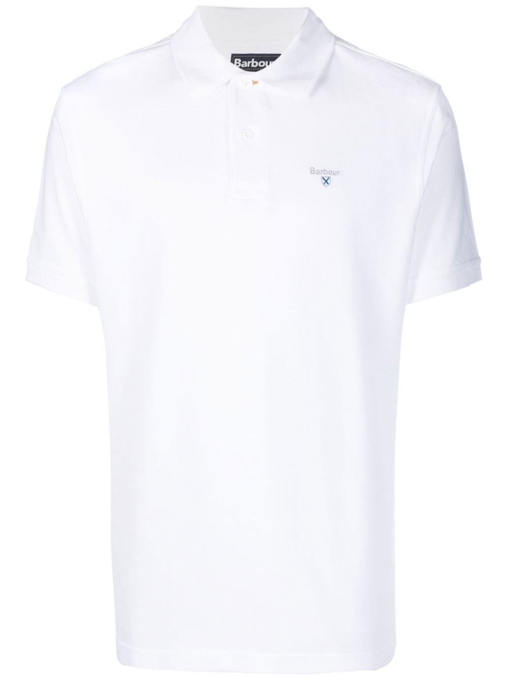 Barbour logo刺绣polo衫 - 白色