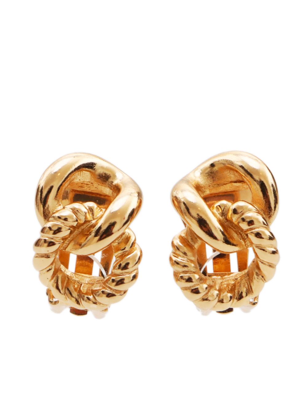 Christian Dior Pre-Owned 1990s clip-on earrings - 金色
