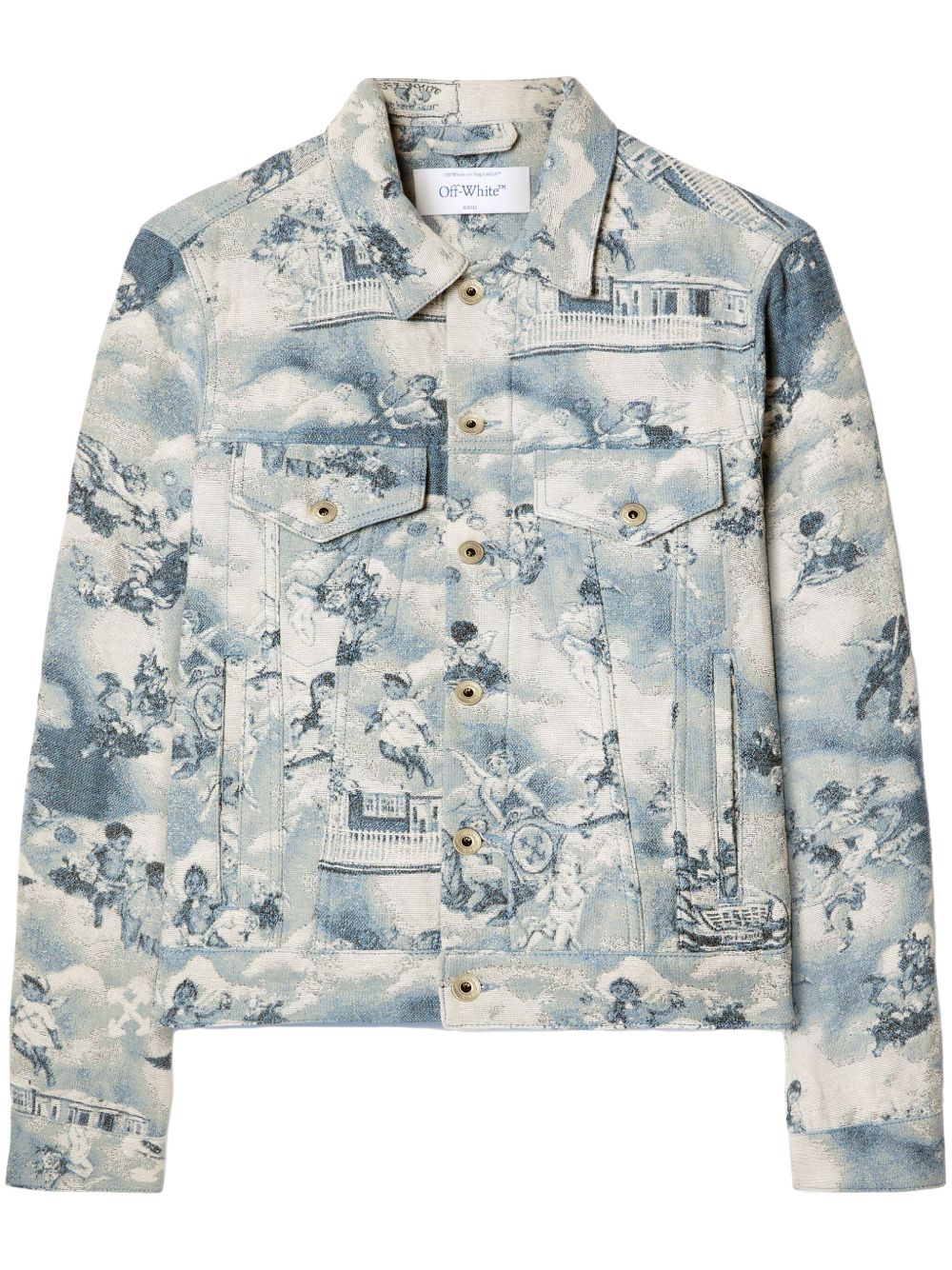 Off-White Fresco Tapestry 夹克 - 蓝色