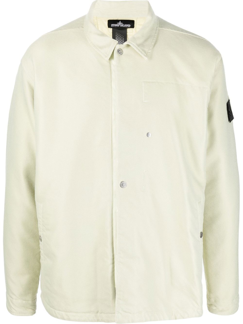 Stone Island 标贴棉衬衫式夹克 - 中性色