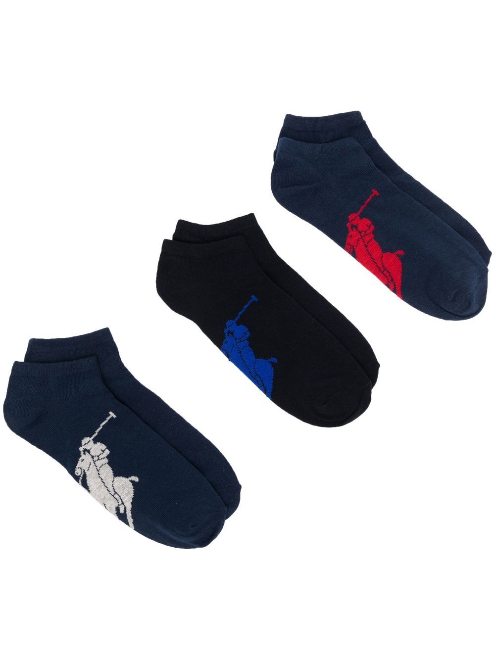 Polo Ralph Lauren 马球图案及踝针织袜 - 蓝色