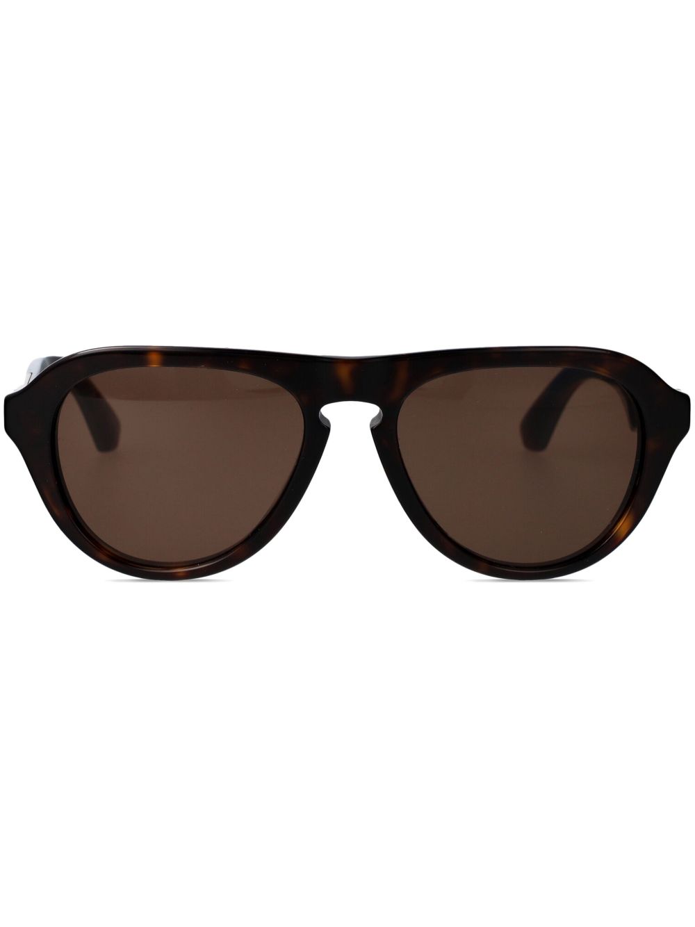 Burberry Eyewear 0BE4437U 圆框太阳眼镜 - 褐色