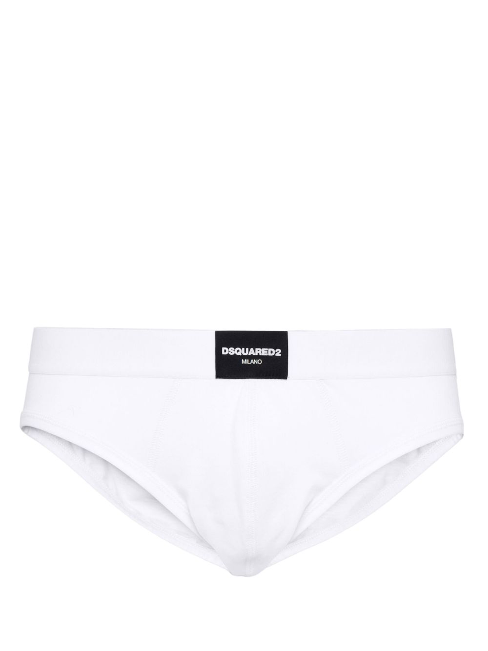 DSQUARED2 标贴三角内裤 - 白色