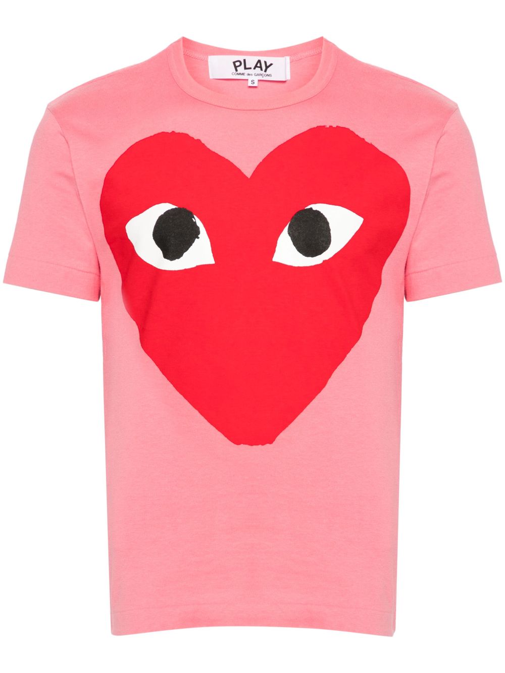 Comme Des Garçons Play Heart 印花棉T恤 - 粉色