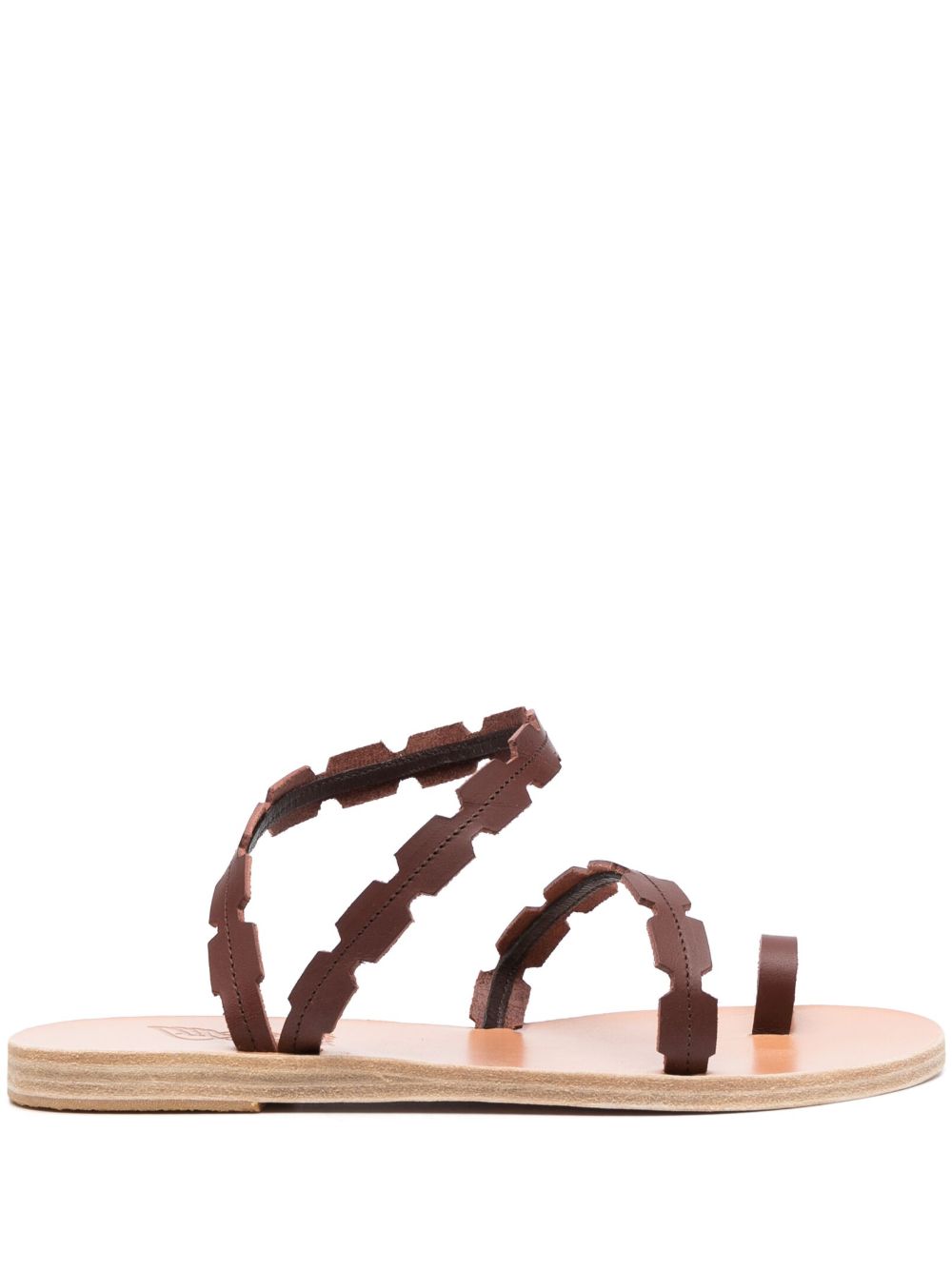 Ancient Greek Sandals Ele 平底凉鞋 - 褐色