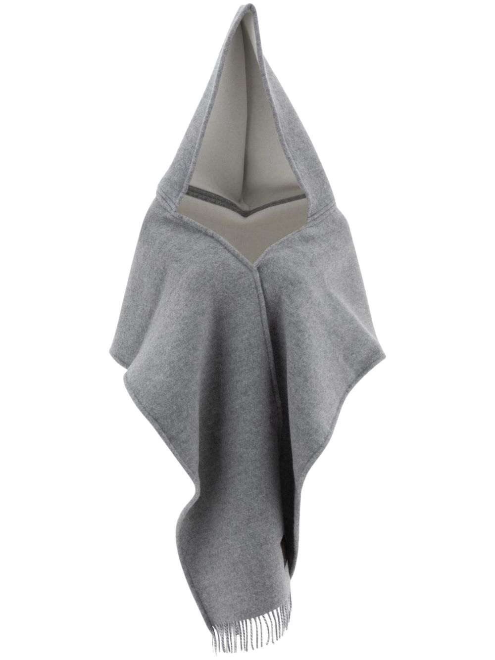 Ferragamo hooded scarf - 灰色