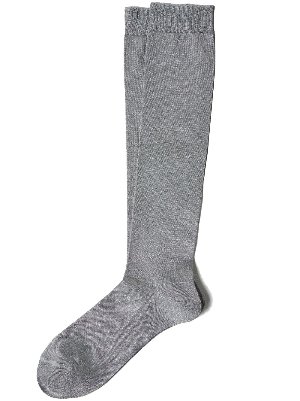 Brunello Cucinelli 光泽感针织袜 - 灰色