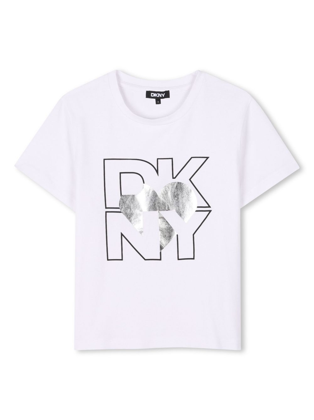 Dkny Kids logo印花T恤 - 白色
