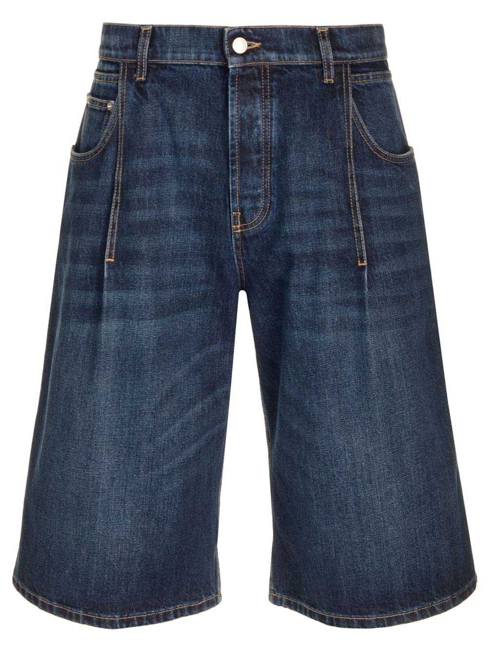 Alexander McQueen Denim Bermuda Shorts
