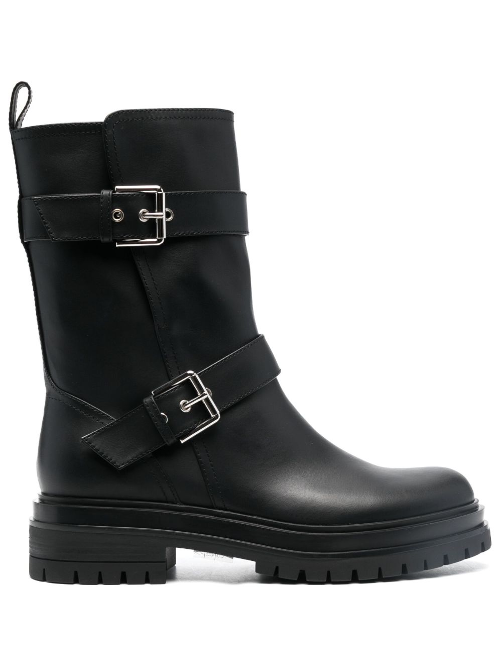 Gianvito Rossi Amphibian 扣环及踝靴 - 黑色