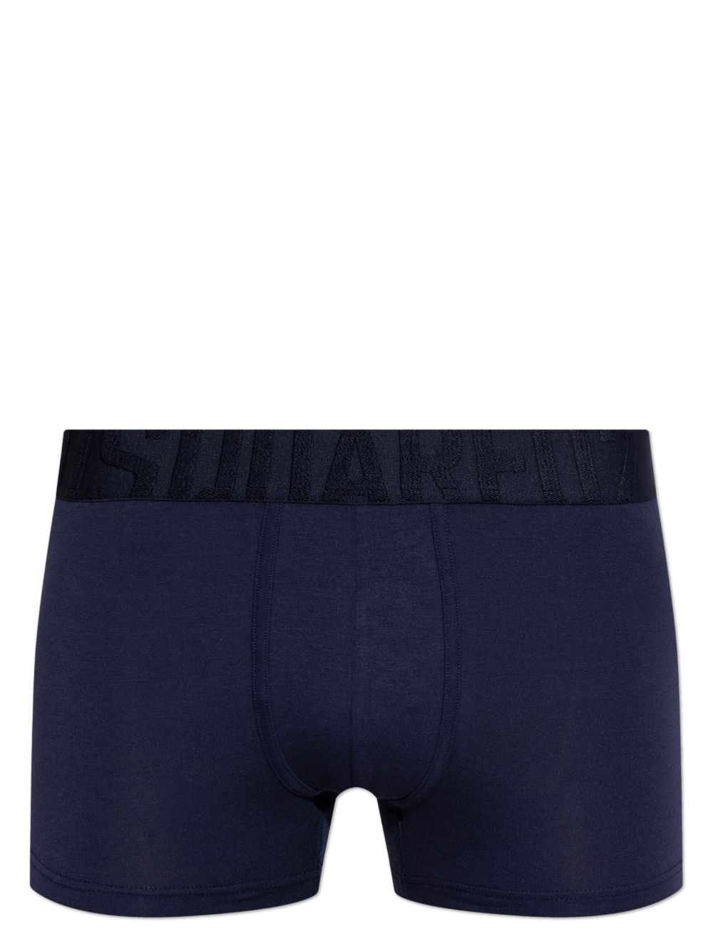 DSQUARED2 logo腰边四角裤 - 蓝色