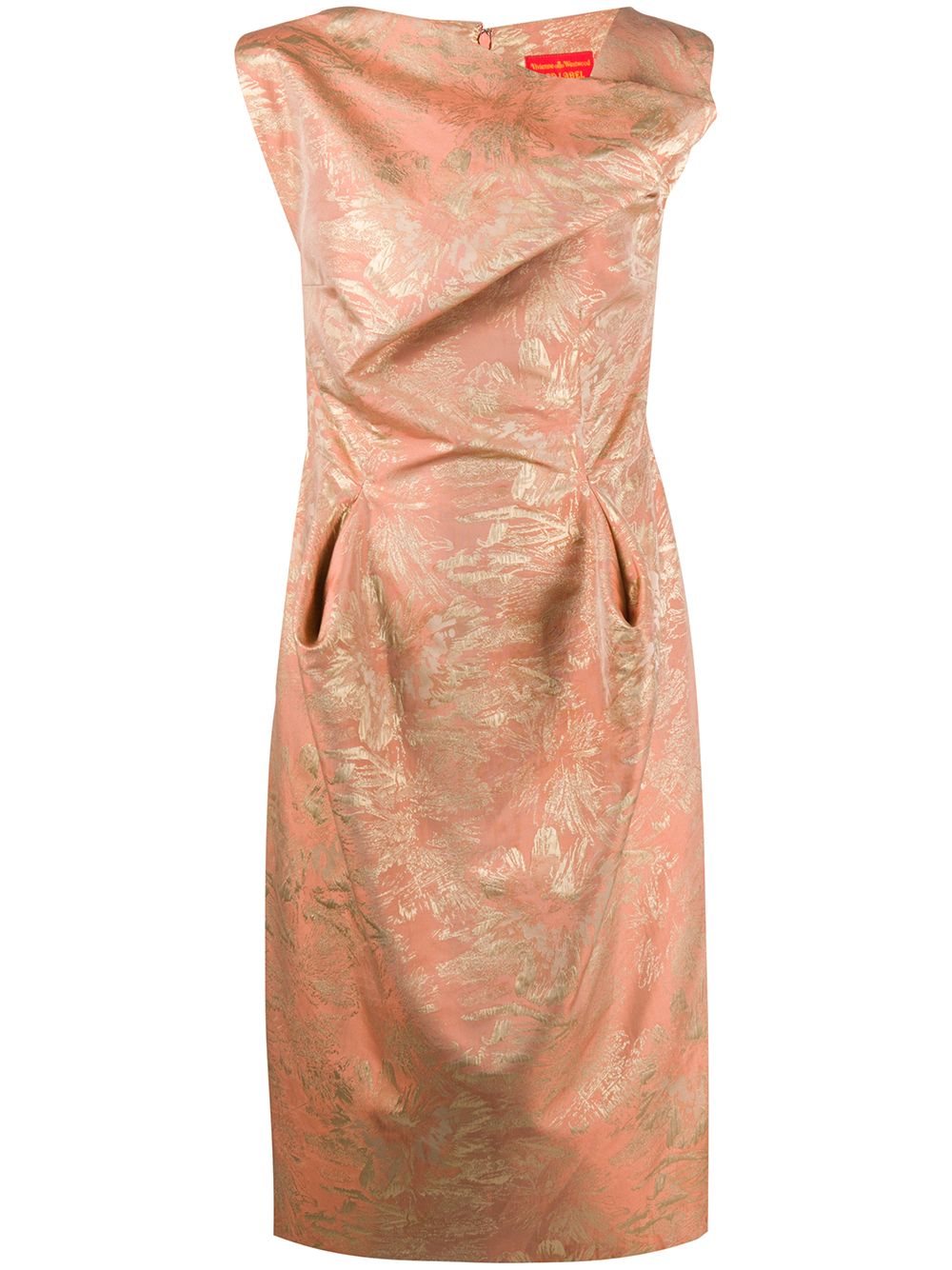 Vivienne Westwood Pre-Owned 垂坠提花连衣裙 - 粉色