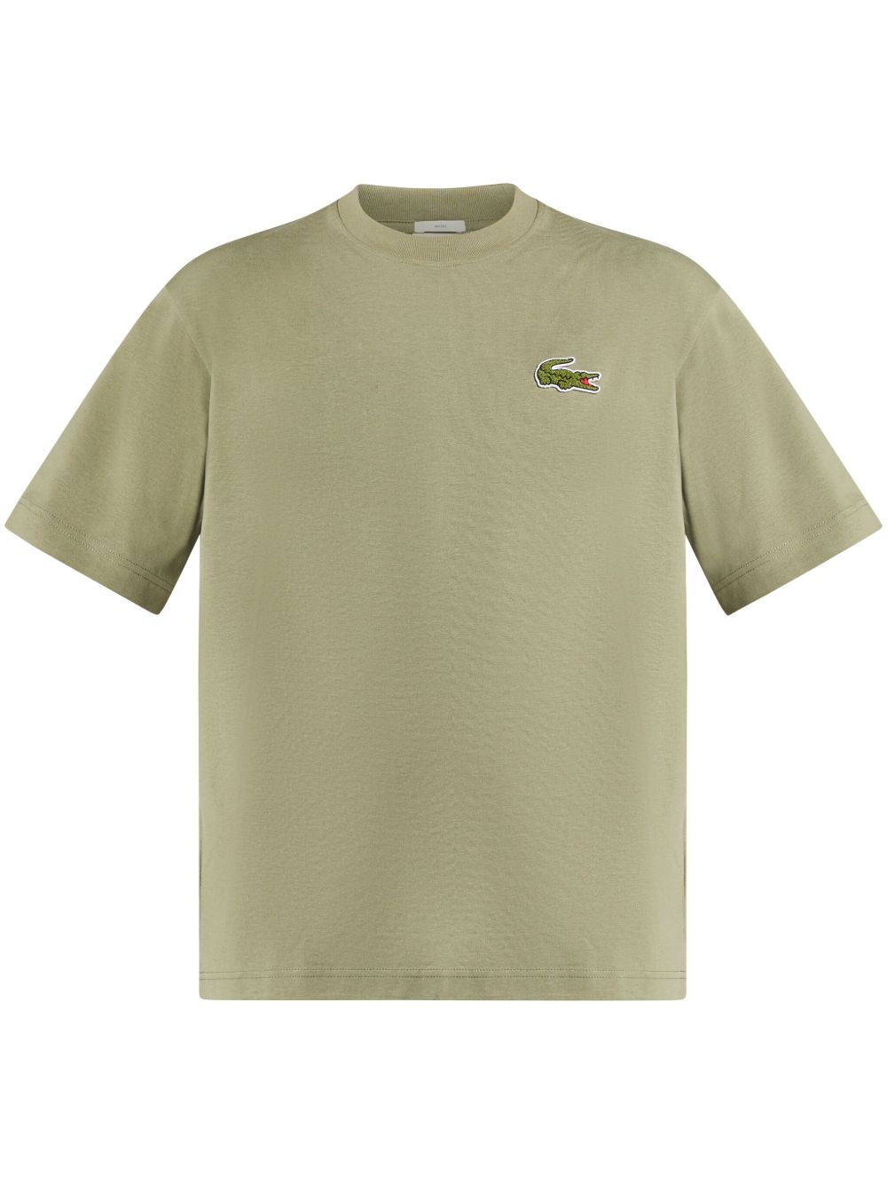 Lacoste logo贴花T恤 - 绿色