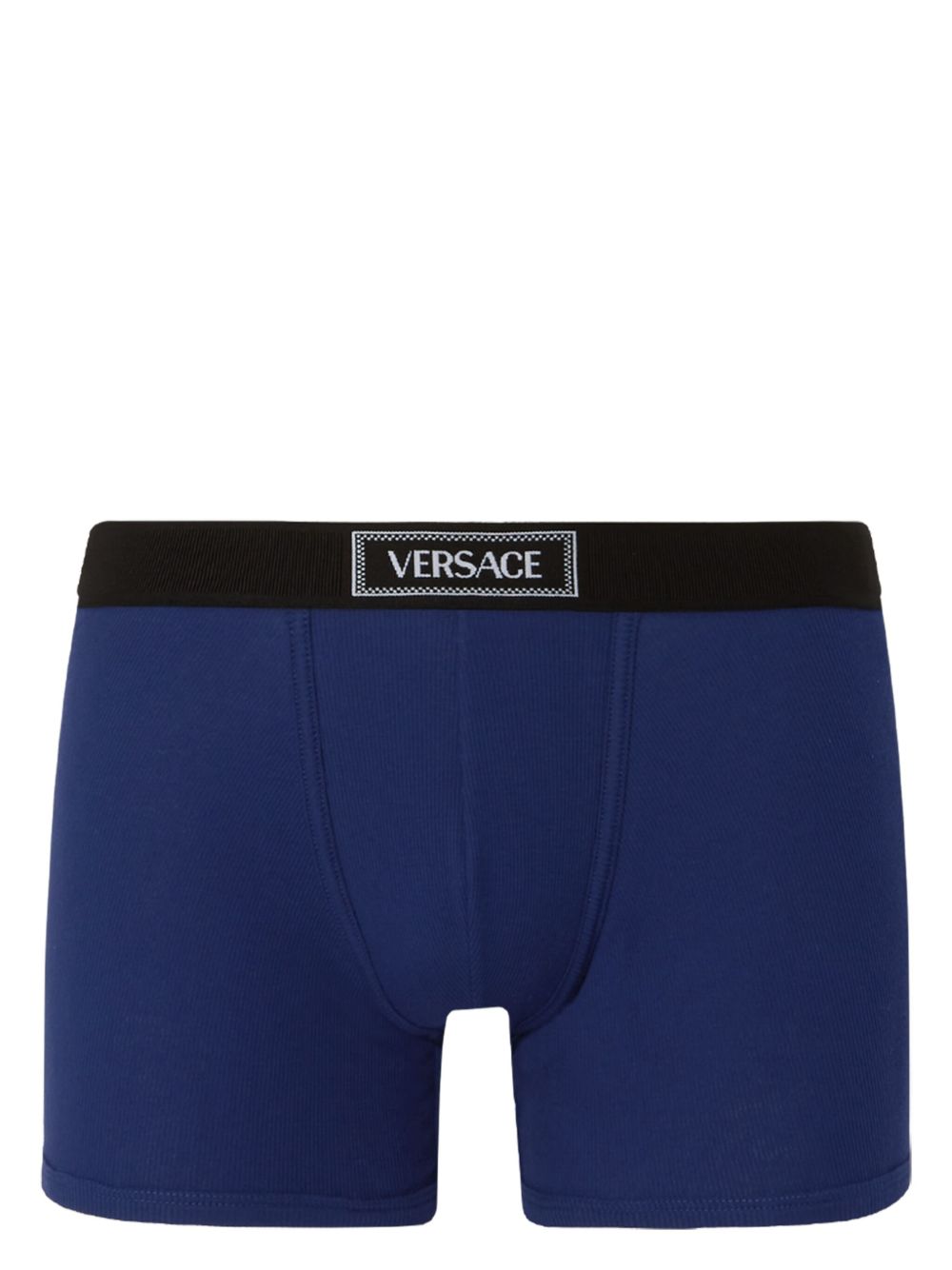Versace 90年代风格logo四角裤 - 蓝色