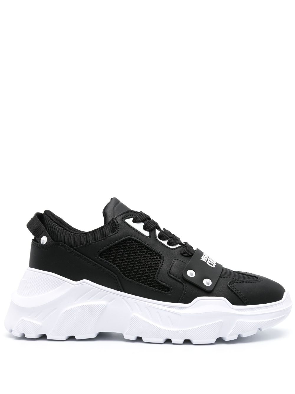 Versace Jeans Couture Speedtrack 拼接运动鞋 - 黑色