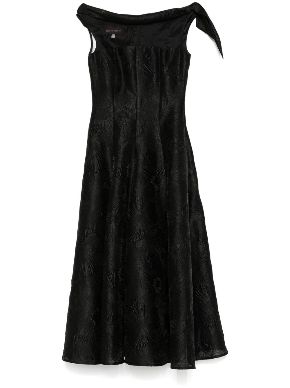 Talbot Runhof Modesta1 中长连衣裙 - 黑色