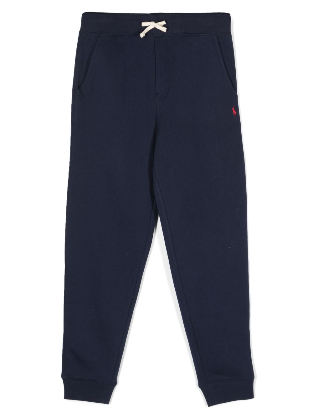 POLO RALPH LAUREN KIDS 抽绳系带长裤 - 蓝色