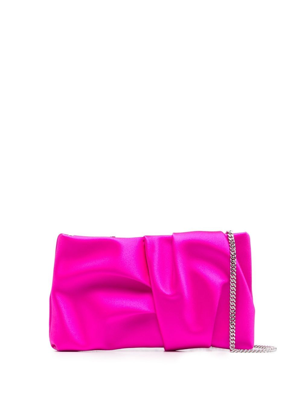 Jimmy Choo Bonny 缎面手拿包 - 粉色