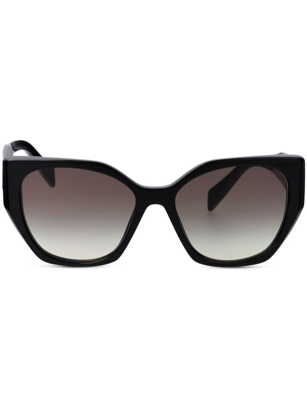 Prada Eyewear 方框太阳眼镜 - 黑色