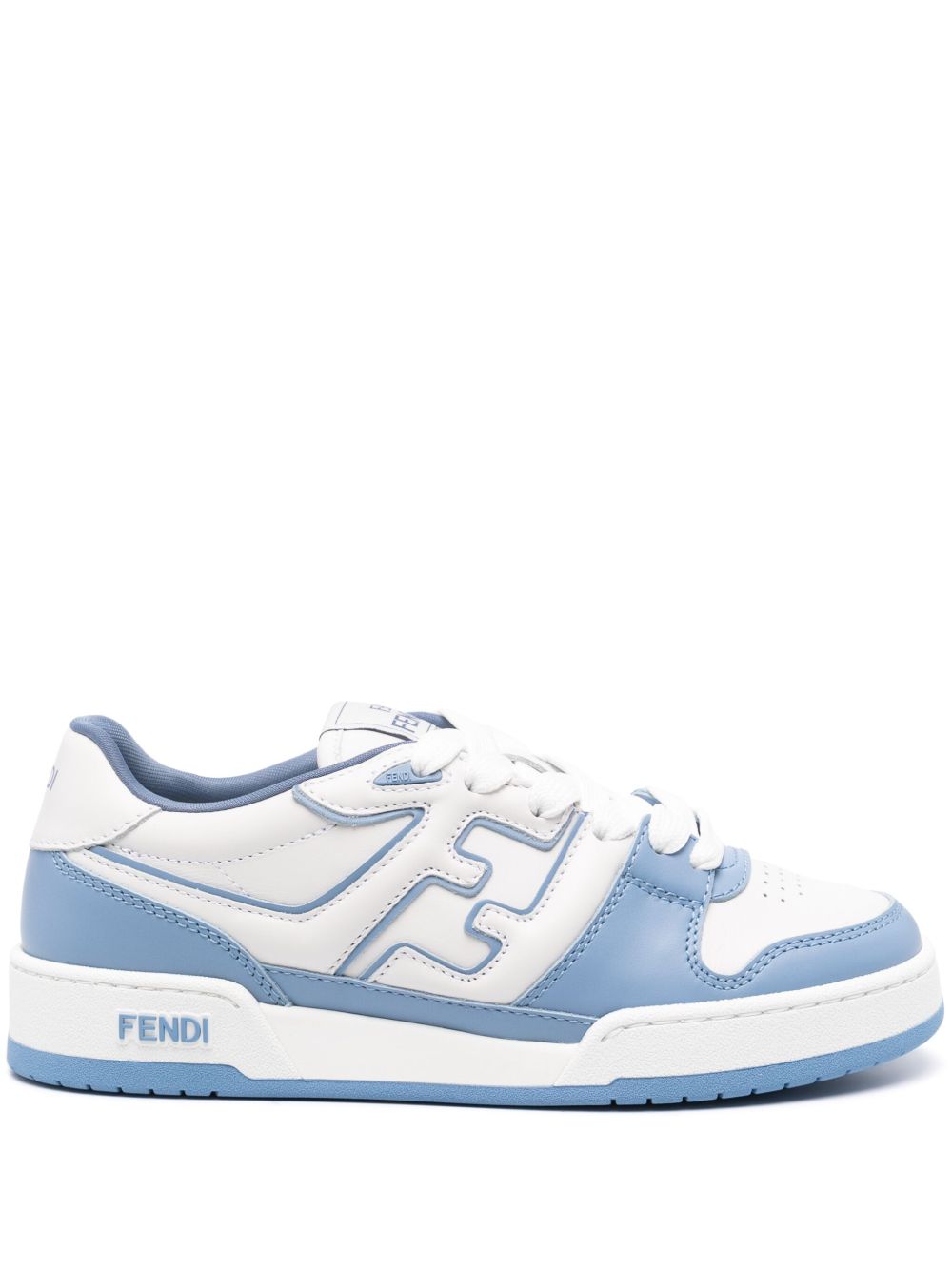 FENDI Match 拼色运动鞋 - 白色