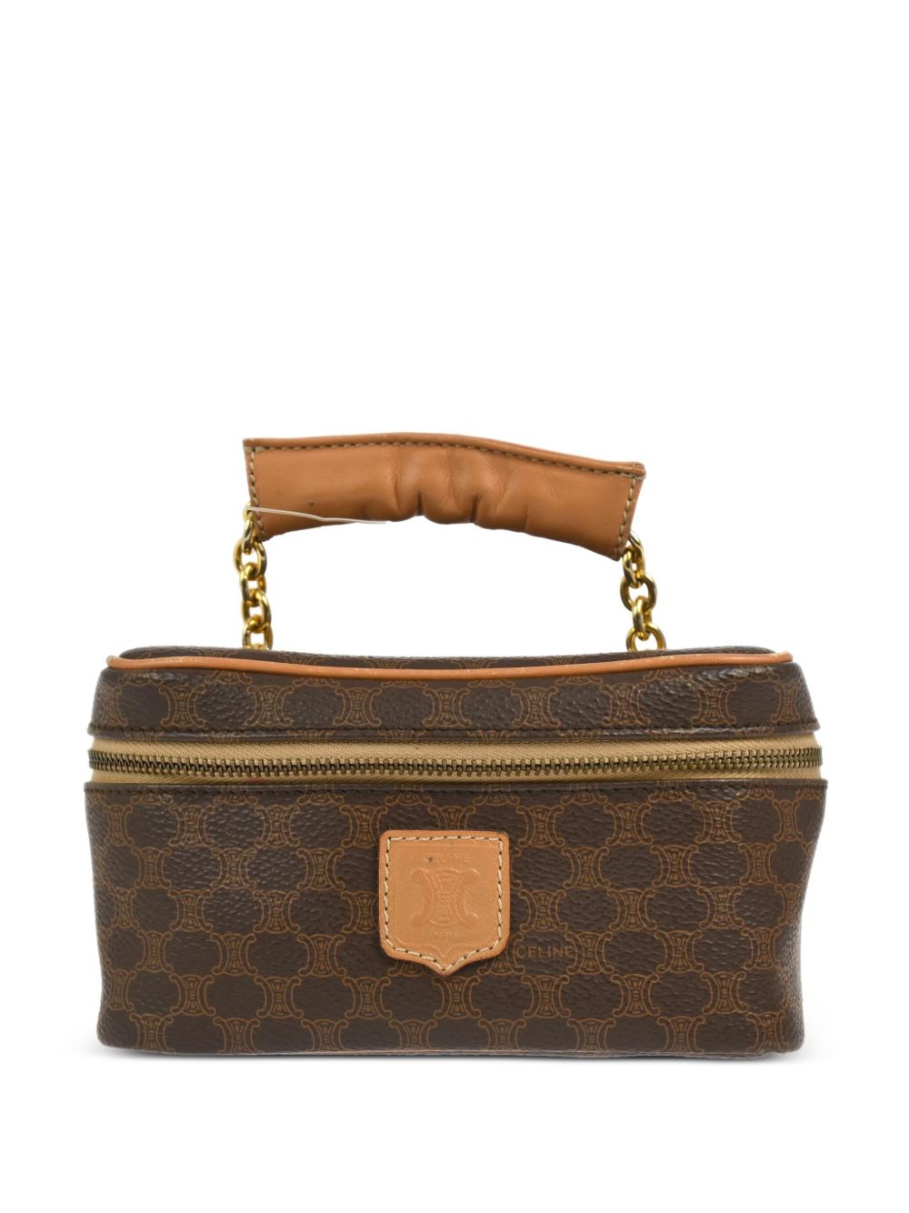 Céline Pre-Owned Macadam Vanity 手提包（1990-2000年典藏款） - 褐色