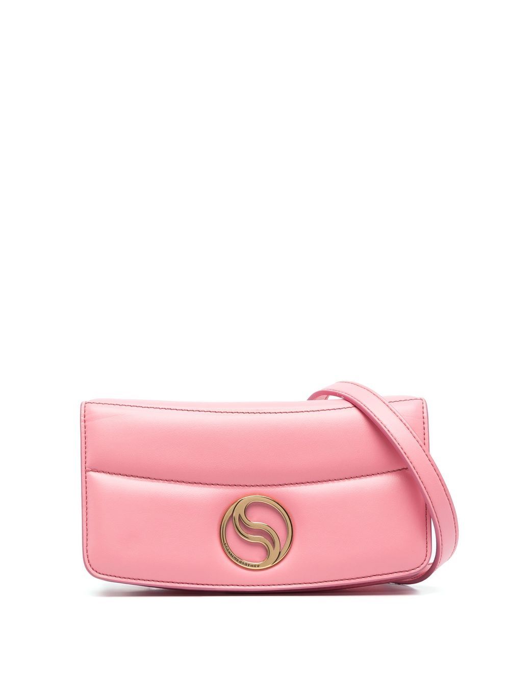 Stella McCartney S-Wave 填充单肩包 - 粉色