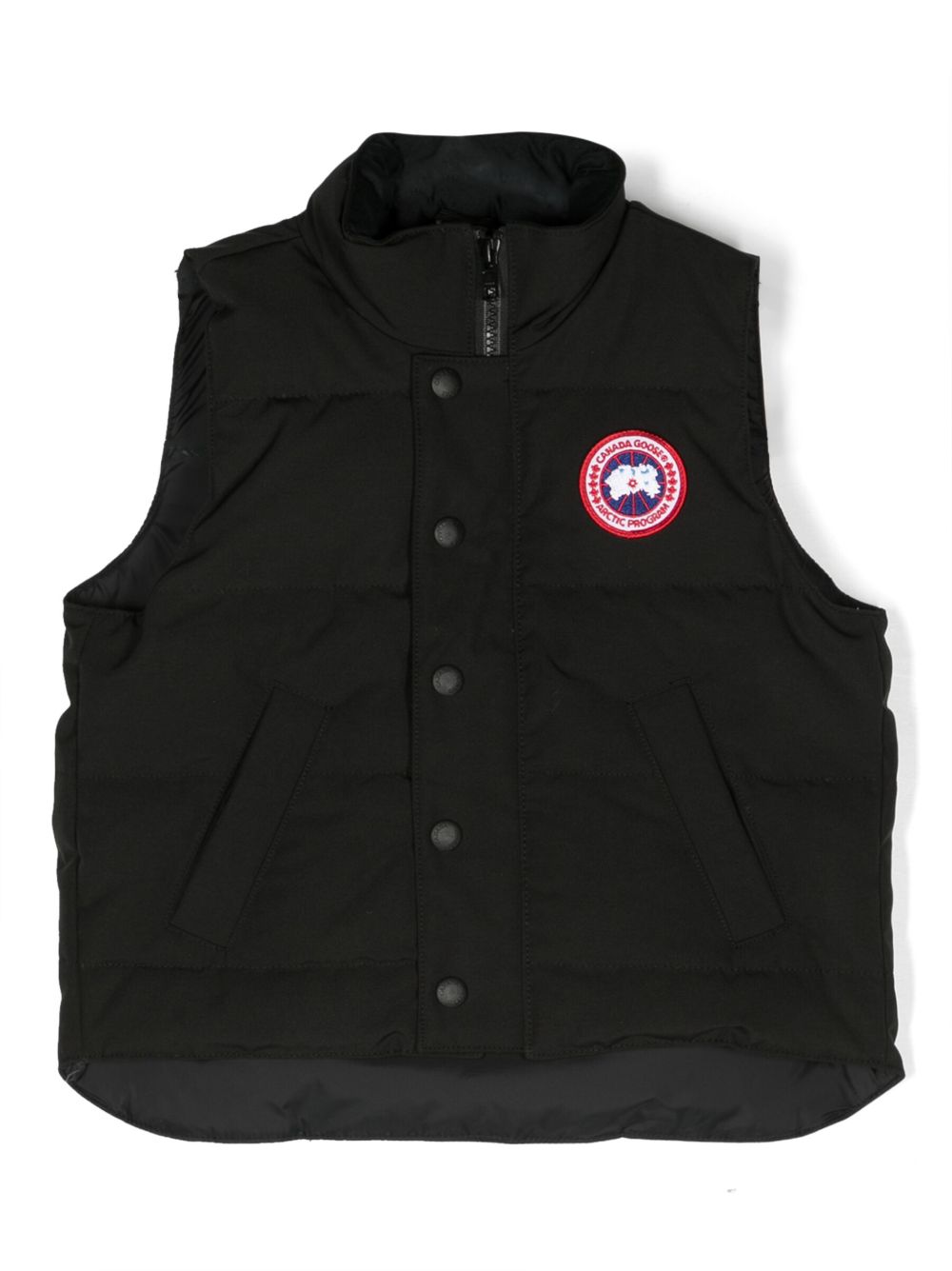 Canada Goose Kids Vanier 填充马甲 - 黑色