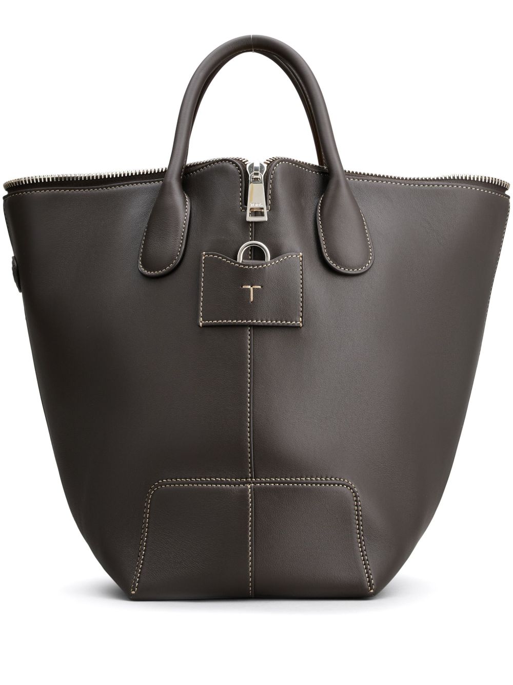 Tod's 中号手提包 - 褐色