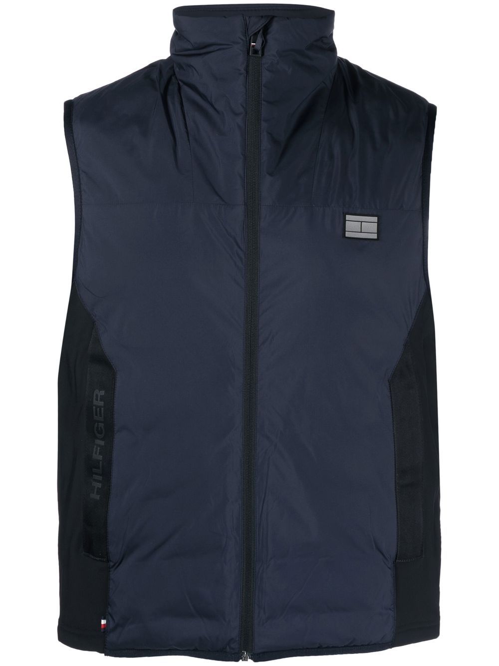 Tommy Hilfiger 填充高领马甲 - 蓝色