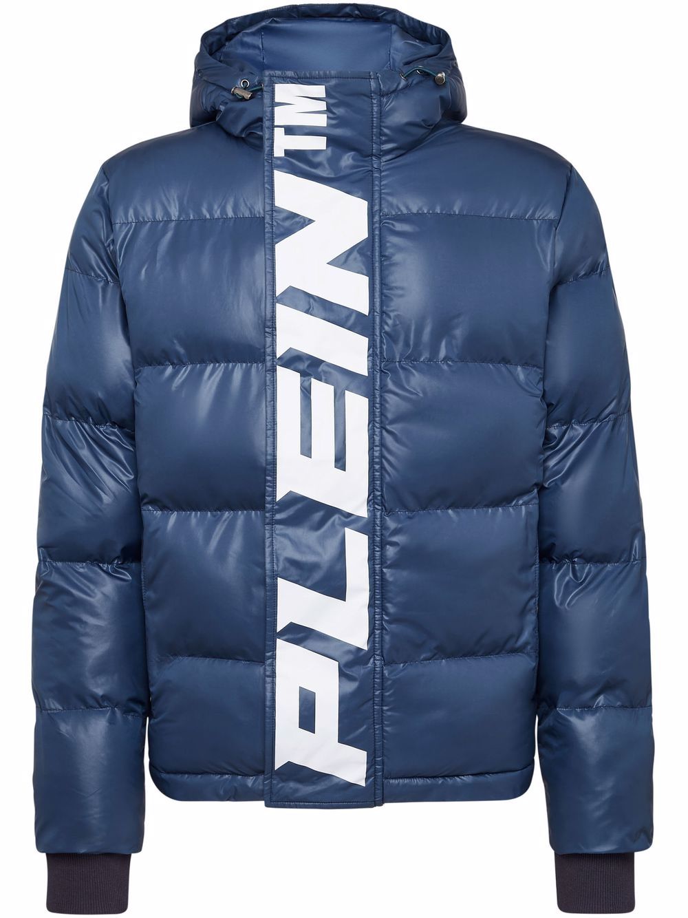 Philipp Plein 填充长袖logo夹克 - 蓝色