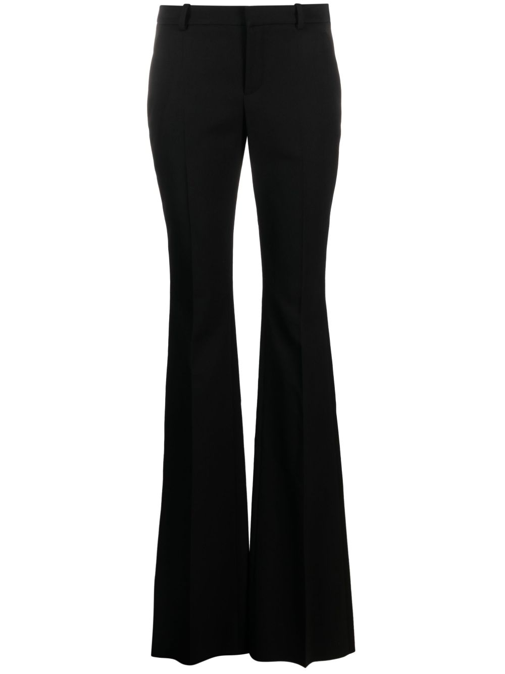 Saint Laurent 羊毛喇叭裤 - 黑色