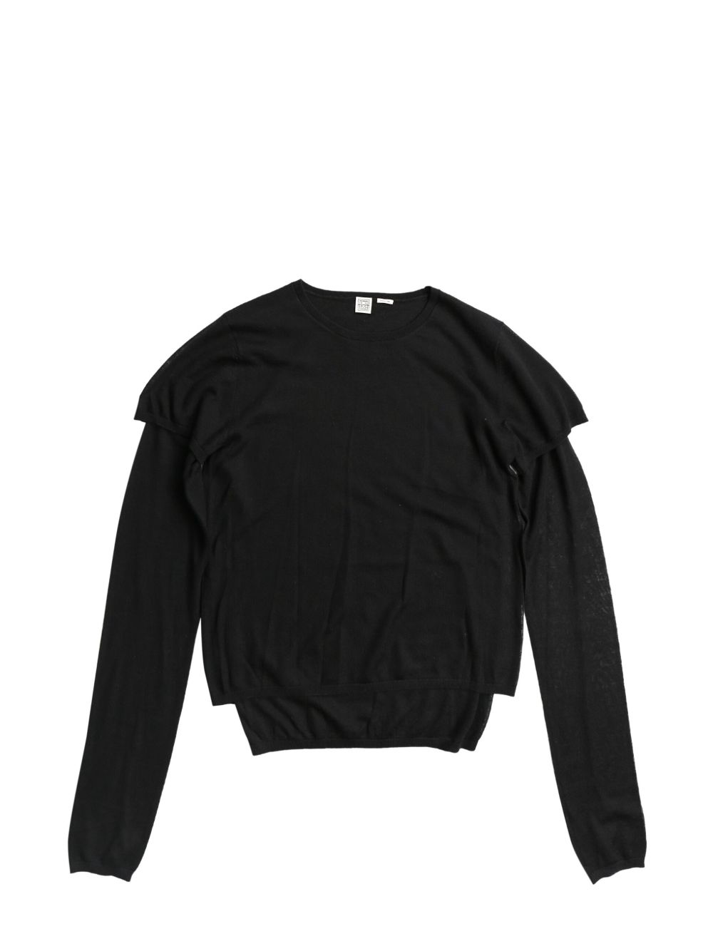 TOTEME layered fine-knit jumper - 黑色