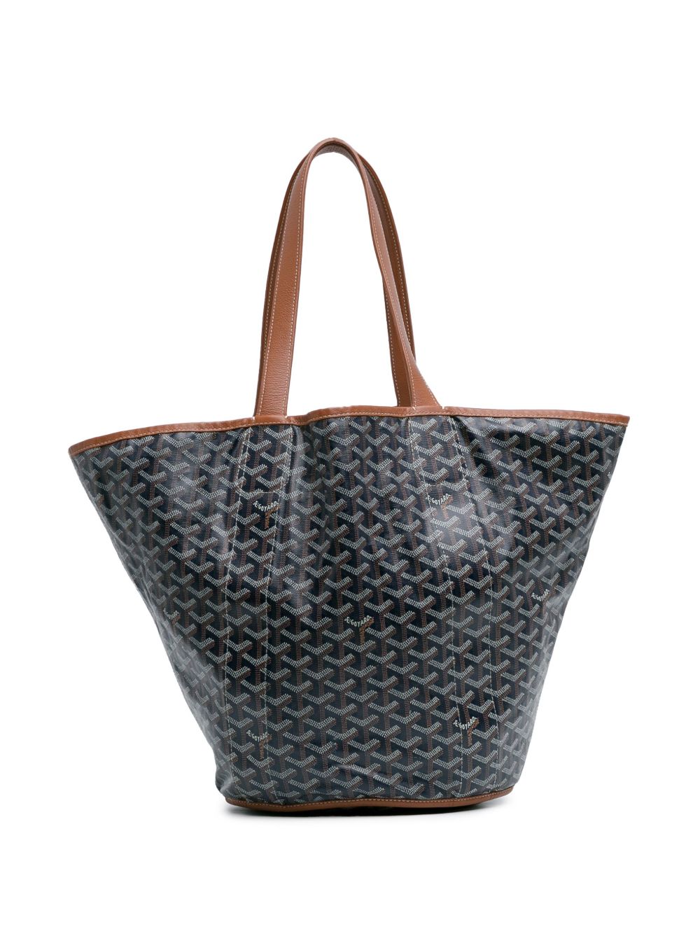 Goyard Pre-Owned Goyardine Reversible Belharra 托特包（2018年典藏款） - 蓝色