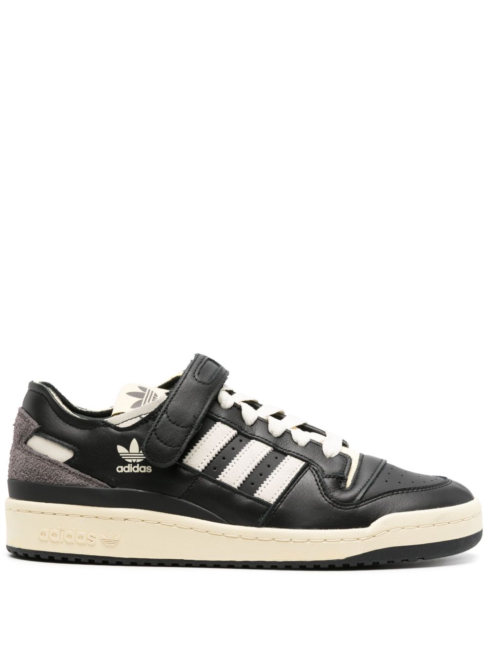 adidas Forum 84 拼接皮质运动鞋 - 黑色