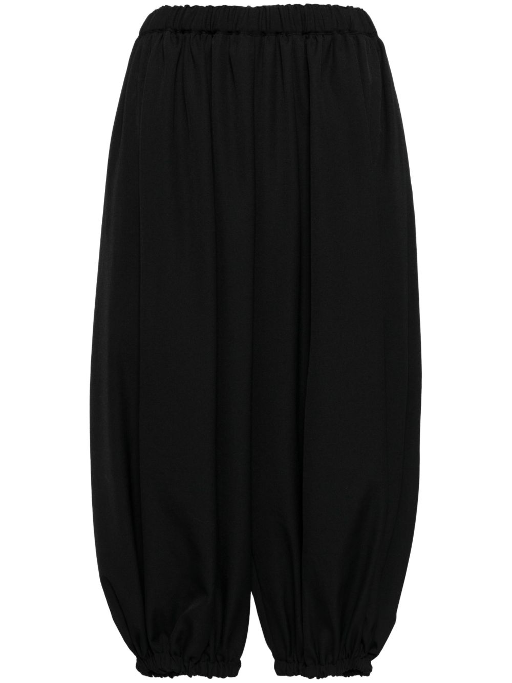 Comme Des Garçons Comme Des Garçons 羊毛灯笼长裤 - 黑色