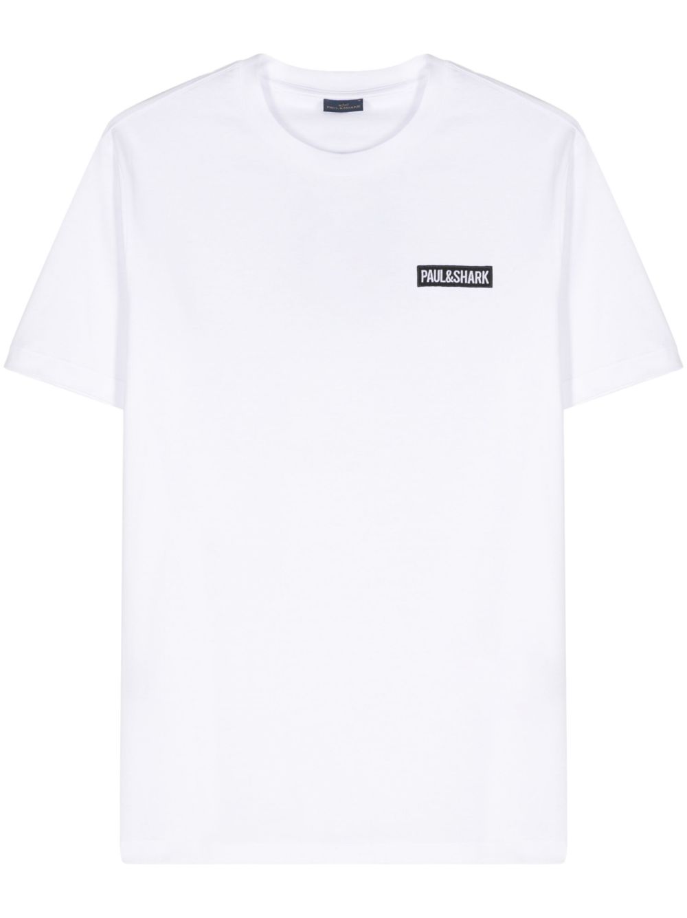 Paul & Shark logo贴花棉T恤 - 白色