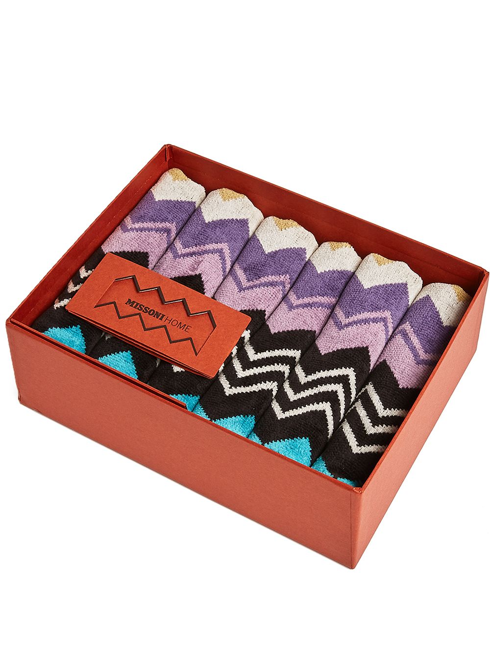 Missoni Home Z字形图案印花毛巾套装 - 黑色