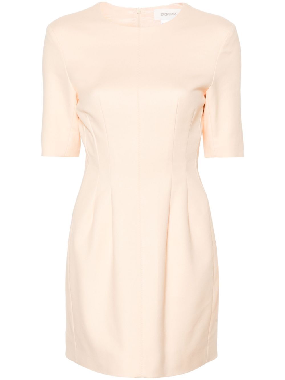 Sportmax Colomba 省道细节迷你连衣裙 - 中性色