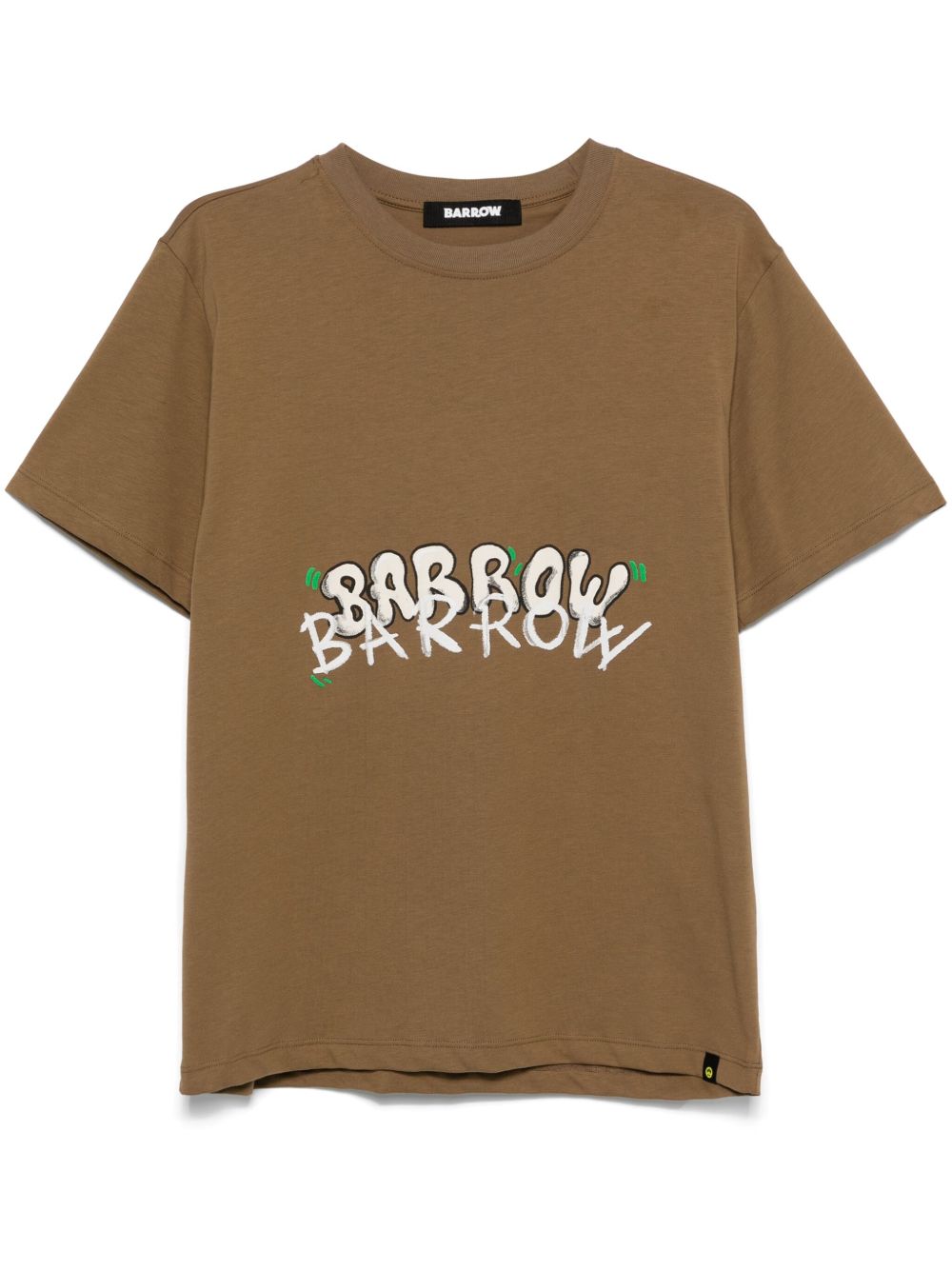 BARROW logo印花T恤 - 褐色